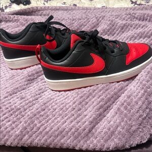 Nike Black and Red Athletic Shoes